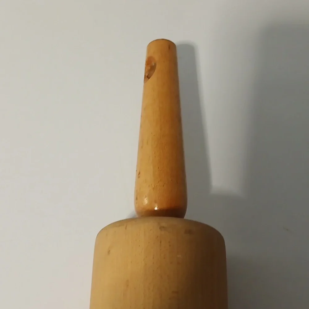 Vintage Wood Rolling Pin Handles Farmhouse Country Primative Wooden 17